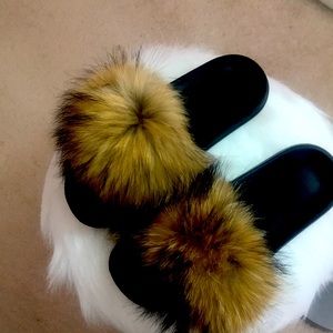 Real Fur Slides